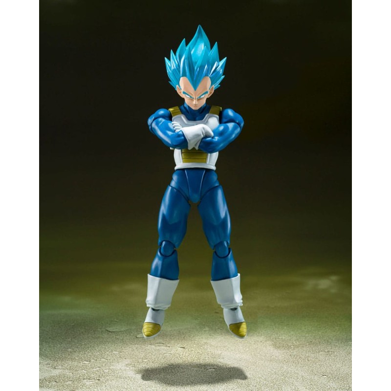 Dragon Ball Super figurine S.H. Figuarts Super Saiyan God Super Saiyan Vegeta -Unwavering Saiyan Pride- 14 cm