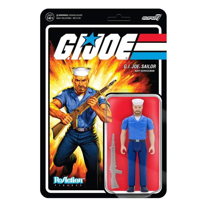 GI Joe figurine ReAction Blueshirt Beard (Pink) Wave 2