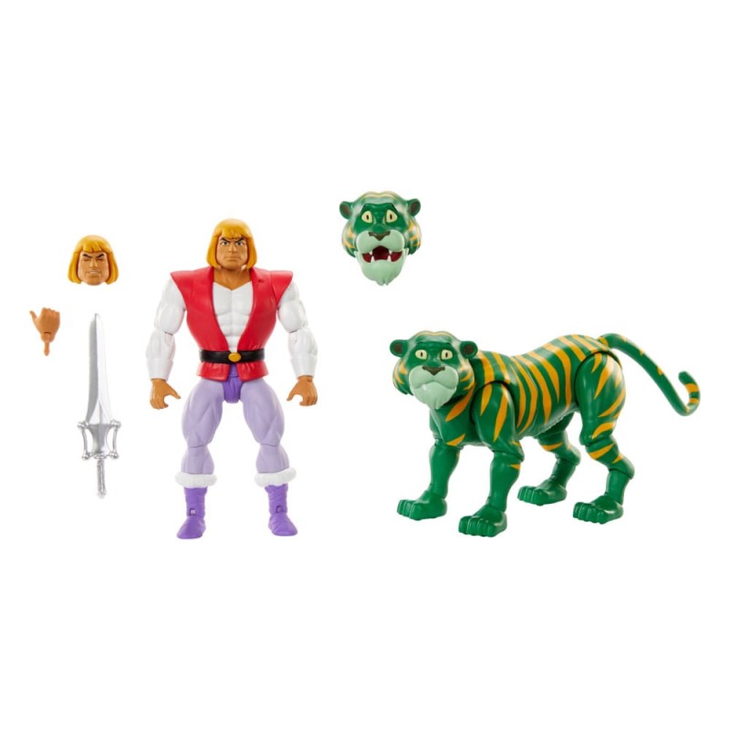 Masters of the Universe Origins pack 2 figurines Prince Adam & Cringer Cartoon Collection