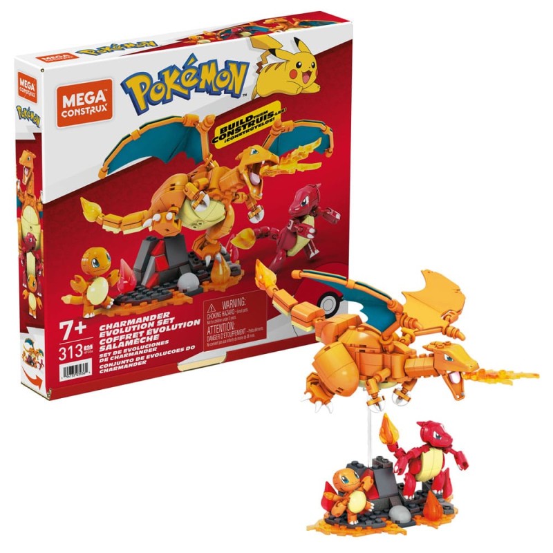 Pokémon jeu de construction Mega Construx Coffret Évolution Salamèche
